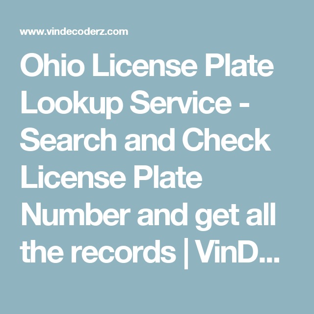 vin number lookup by license plate vin number lookup by license plate