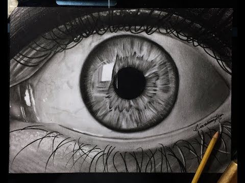 tutorial how to draw shade a realistic eye with teardrop step