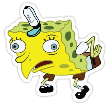 High Quality Spongebob Meme Sticker Meme Stickers Snapchat