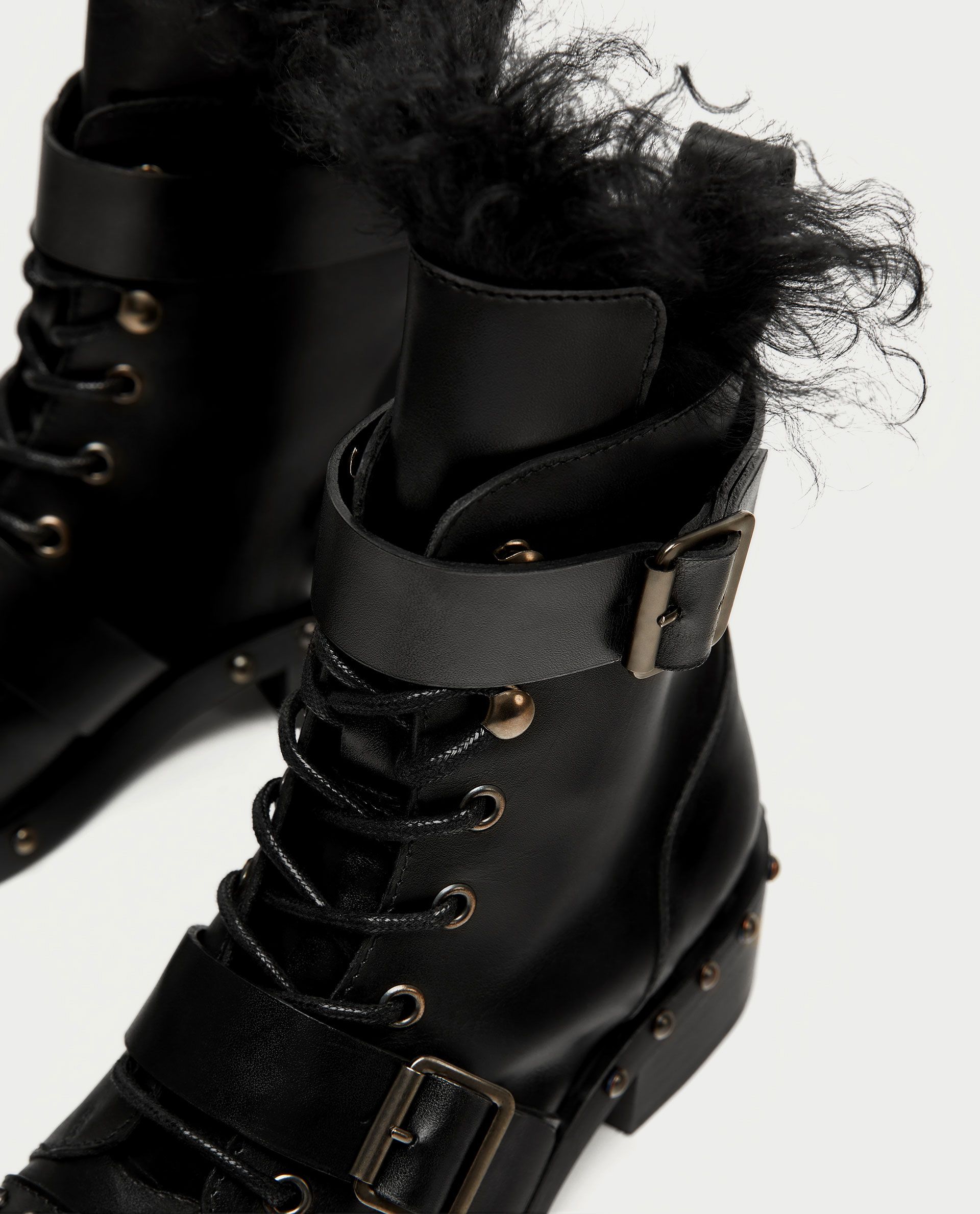 Kozhanye Botinki S Zaklepkami Boots Shoes Biker Boot