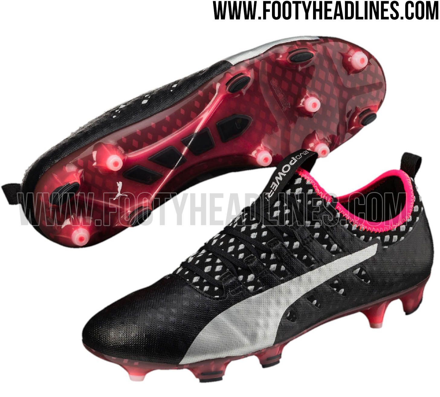 The Black And Pink Puma Evopower Vigor Boots Introduce A Very Bold Design For The Next Generation Of Puma 39 S Power Soccer Cleats Football Boots Soccer Boots