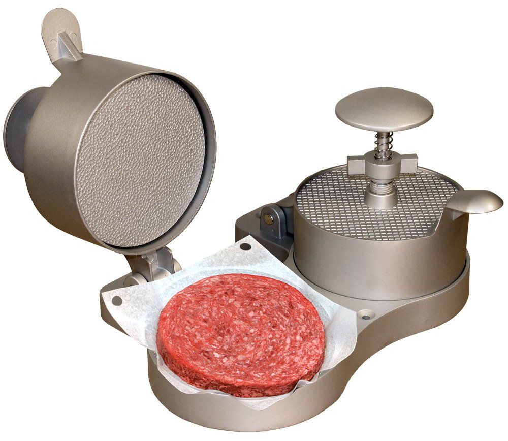 Plastic single hamburger press