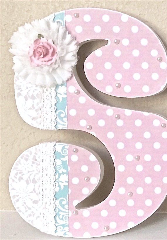Custom Nursery Letters Baby Decor Wooden