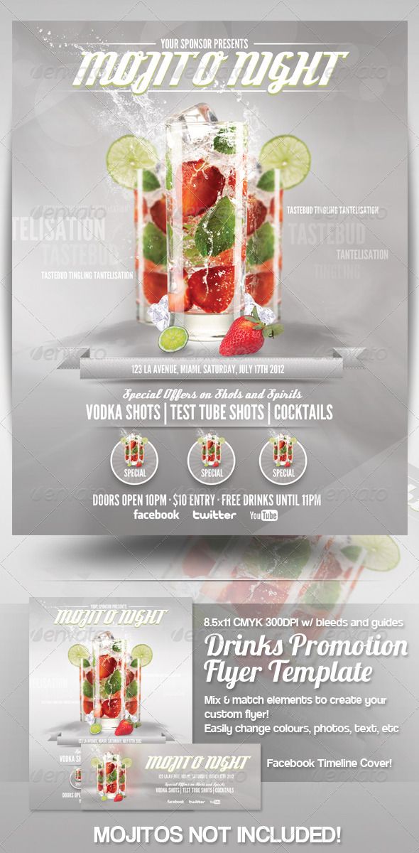 drinks advert flyer template flyer template template and promotion club promotion flyer templates