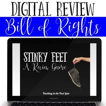 Bill of Rights Review Game Stinky Feet Are you looking for a FUN way to REVIEW content from throughout the year? Look no further than Stinky Feet! Simply put, Stinky Feet is the most engaging review game. It will leave your students begging for more, and this complete digital PowerPoint game makes it easier than ever to play! Fractions Review, Math Review Game, Comparing Fractions, Review Games, Equivalent Fractions, Dividing Fractions, Multiplying Fractions, Teaching Elementary, Upper Elementary