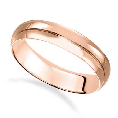 Men S 4 0mm Wedding Band In 14k Rose Gold Size Weddings Men S 4 0mm Wedding Band In 14k Rose Gold Size