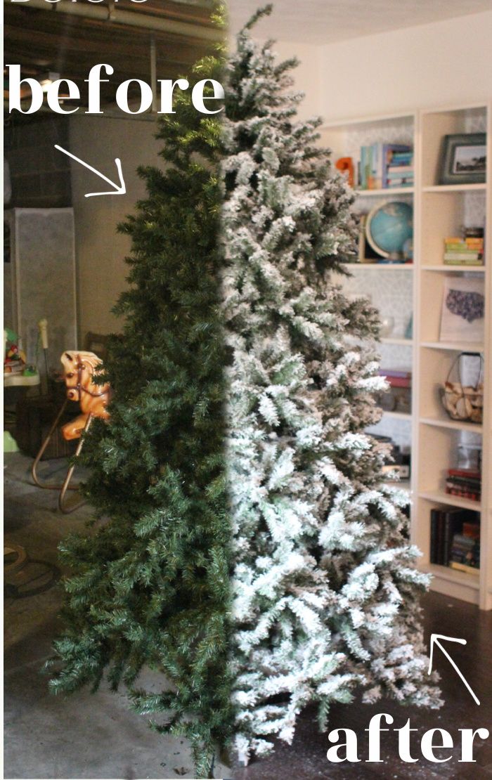 How to flock any Christmas tree How to flock any Christmas tree