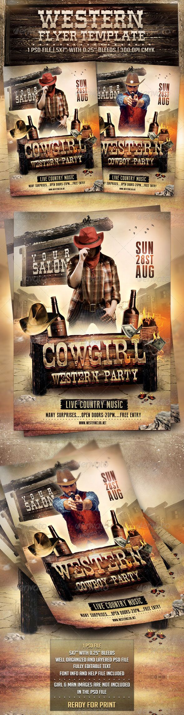 western flyer template flyers print templates design western flyer template