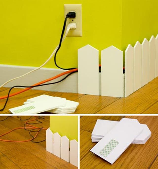 42 formas ingeniosamente fáciles de ocultar las cosas feas en tu casa Hide Cords, Hide Cables, Hide Electrical Cords, Electrical Outlets, Diy Casa, Ideas Geniales, Easy Home Decor, Home Organization, Home Decor Ideas