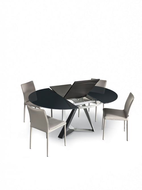 Millennium round - 01.95 | Bontempi.it Consent Forms, Millennium, Metal Frame, Dining Chairs, Glass, Furniture, Home Decor, Round, Products