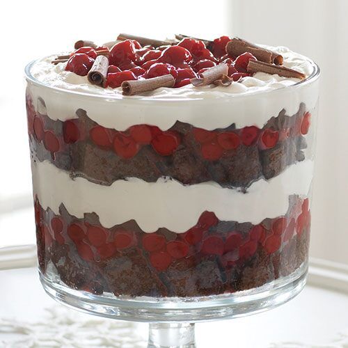 Black Forest Trifle #trifledesserts