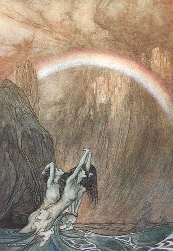 Arthur Rackham El Anillo De Los Nibelungos Ilustración De Fantasía Ilustraciones Para Cuentos De Hadas Arthur Rackham