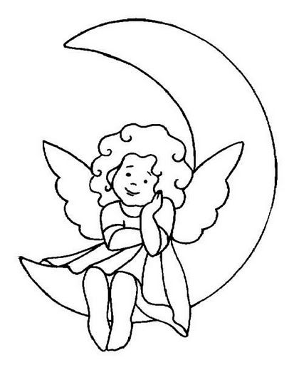 Desenho De Anjo 30 Ideias Para Imprimir Com Imagens Paginas
