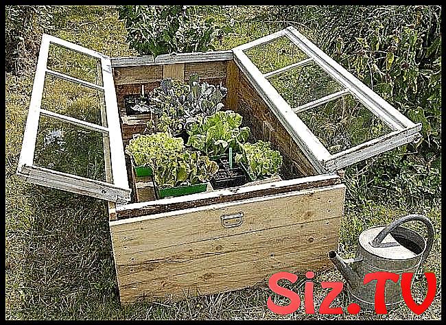 Un châssis recyclé Idée récup’ pour le jardin. Un châssis bricolé avec une vieille fenêtre. ...
