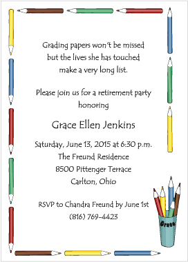 teacher retirement invitation retirement party pinterest