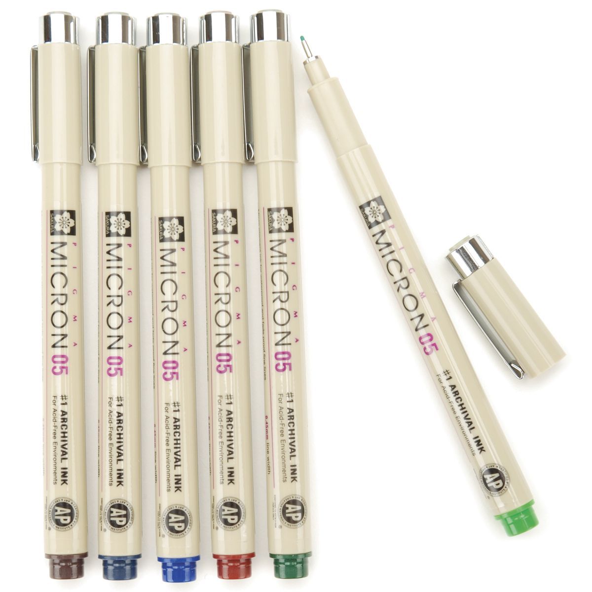 Archival pigment for Sakura Pigma Micron pen 005 Black ink marker felt tip pen
