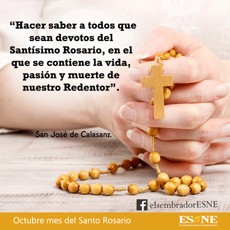 Mes Del Rosario El Sembrador Esne Www Elsembrador Org Rosarios Santo Rosario Frases De Santos