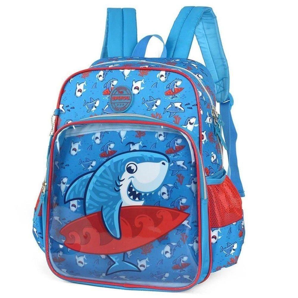 Mochila Infantil Tubarão Up4you Petit, É Super Leve E Resistente, Ideal Para Dia A Dia Escolar Dos Meninos, Possui Amplo Espaço Para Organização Do Material Escolar Como Cadernos, Apostilas E Estojo. Com Linda Estampo Do Tubarão, Personagem Que Sempre Está Na Moda Infantil. Características: - Compartimento Grande, Para Organização Do Material Escolar Como Cadernos, Apostilas E Estojo; - Bolso Frontal Transparente E Estampa Da Tubarão, Com Fechamento Em Zíper, - Costas E Alças Acolchoadas E Regul Surf, Kids Bags, Mlb, Grande, Backpacks, Kindergarten, Products, Fashion, Kids Fashion