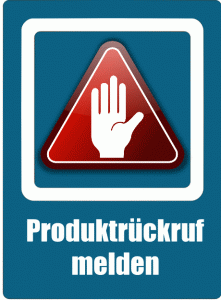 Produktrückruf Produktrückruf