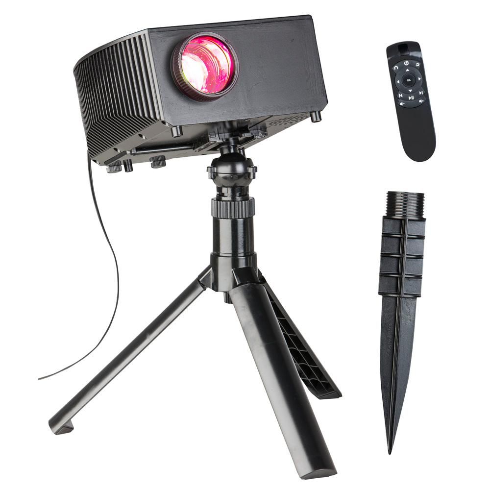 cinemotion halloween movies light projection stake with cinemotion halloween movies light projection stake with sound