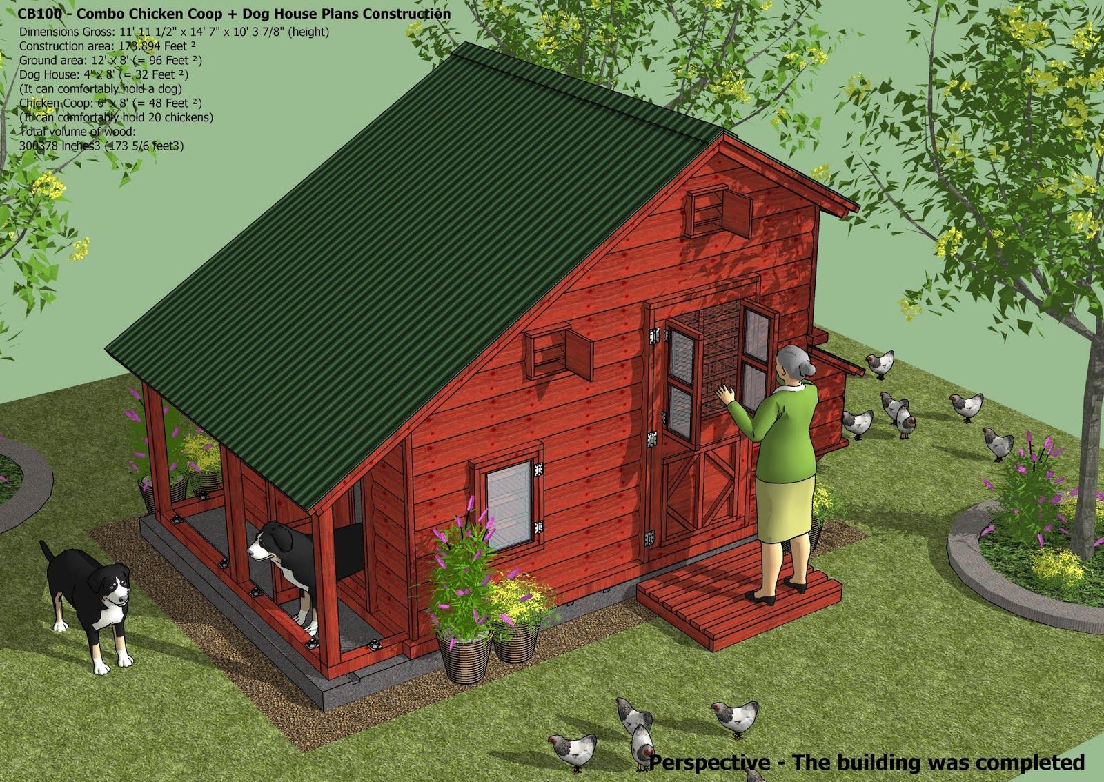 Cb100 Combo Plans Chicken Coop Plans Construction Insulated