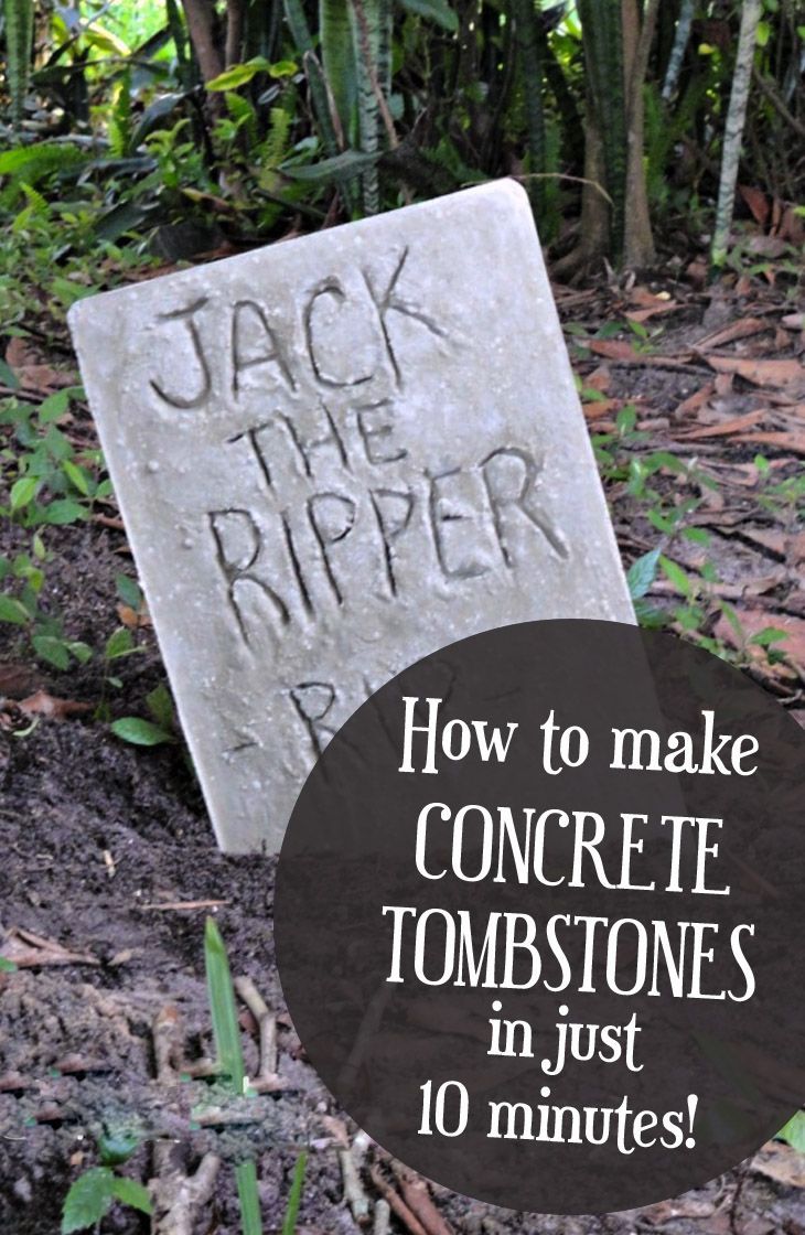 She pours cement into a baking sheet, and 10 minutes later she has THIS! - Halloween Graveyard Decorations She pours cement into a baking sheet, and 10 minutes later she has THIS! - Halloween Graveyard Decorations