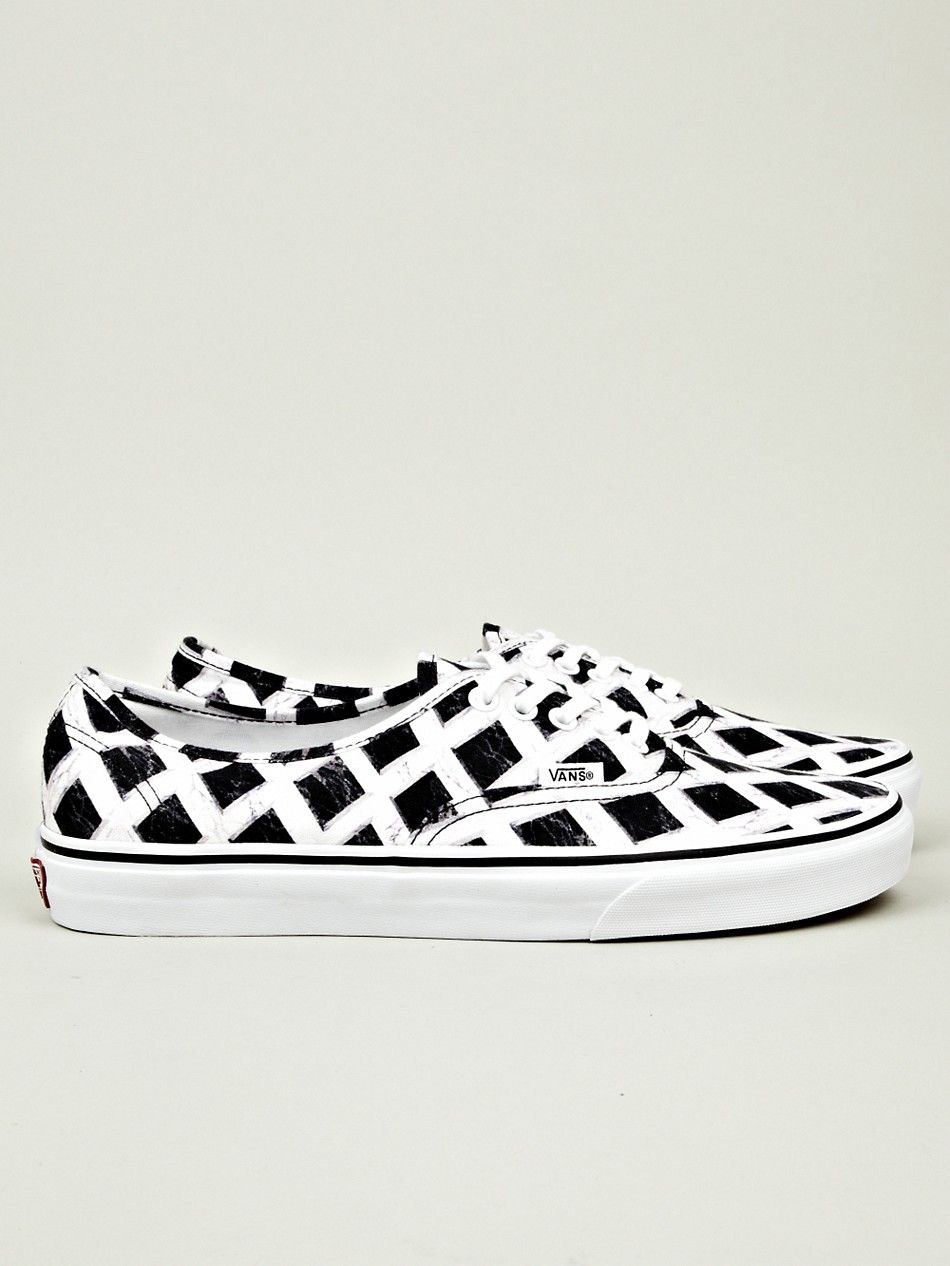 black and white square vans