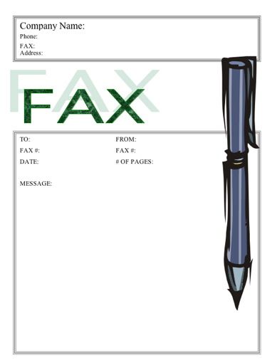 fax cover sheets to print