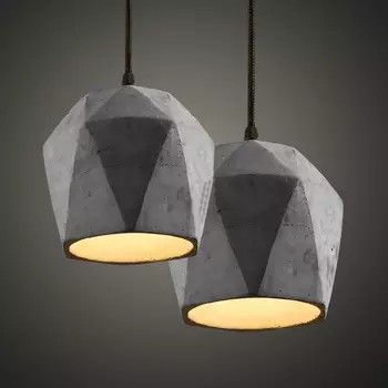 Moderne Lampe im Beton design