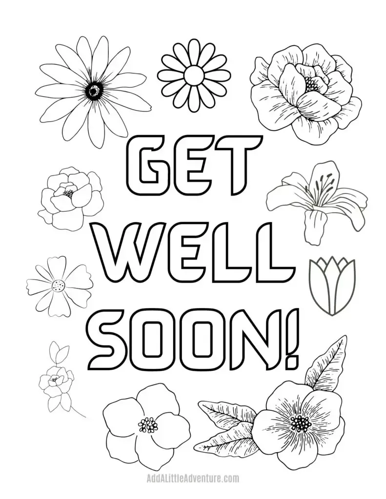 Get well soon coloring pages free printables – Artofit