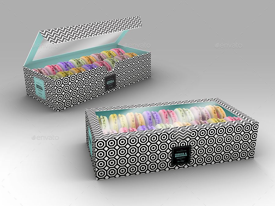 Download Food Pastry Boxes Vol.2: Cookies | Macarons | Pastry Take ...