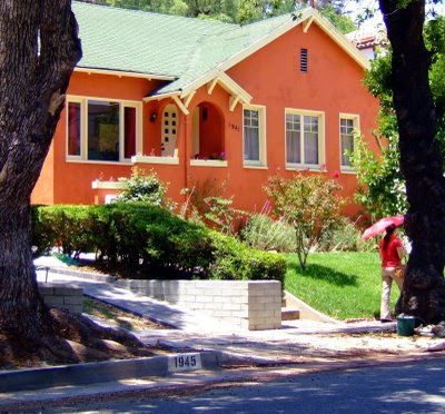 Bungalow Rainbow Orange House Exterior Color - Peach Colour Combination For House Exterior Painting Bungalow Rainbow Orange House Exterior Color - Peach Colour Combination For House Exterior Painting