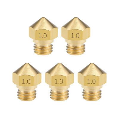 M6 thread 0.2mm-1.0MM MK8 Extruder Brass Nozzle Print Head for 3D Printer 1.75mm