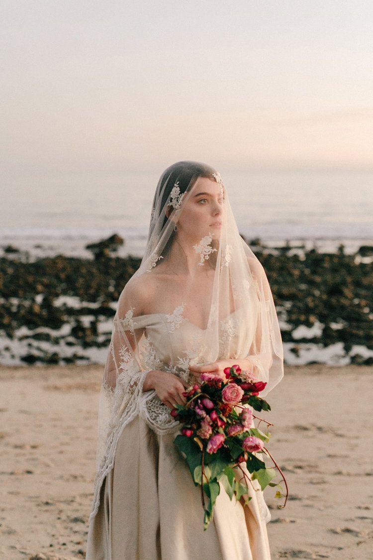 Lace Veil Classic Wedding Photos California Wedding Photographer