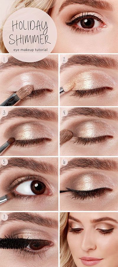 15 Super Easy Makeup Tutorials Die Sie Versuchen Können #browneyeshadow