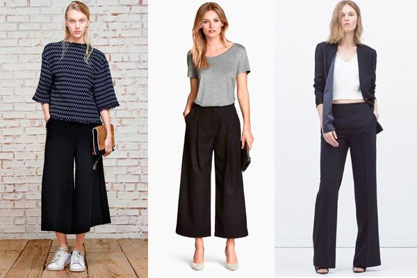 Moda Pantalones Pantalones anchos More & More Pantal\u00f3n anchos negro estilo \u00abbusiness\u00bb