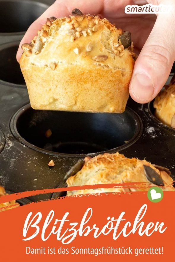 Blitzbrötchen mit Backpulver: Sonntagsbrötchen ohne lange Vorbereitung