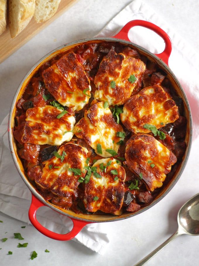 Grilled Halloumi Cheese Bake - Crunchy, Delicious AND Healthy!
