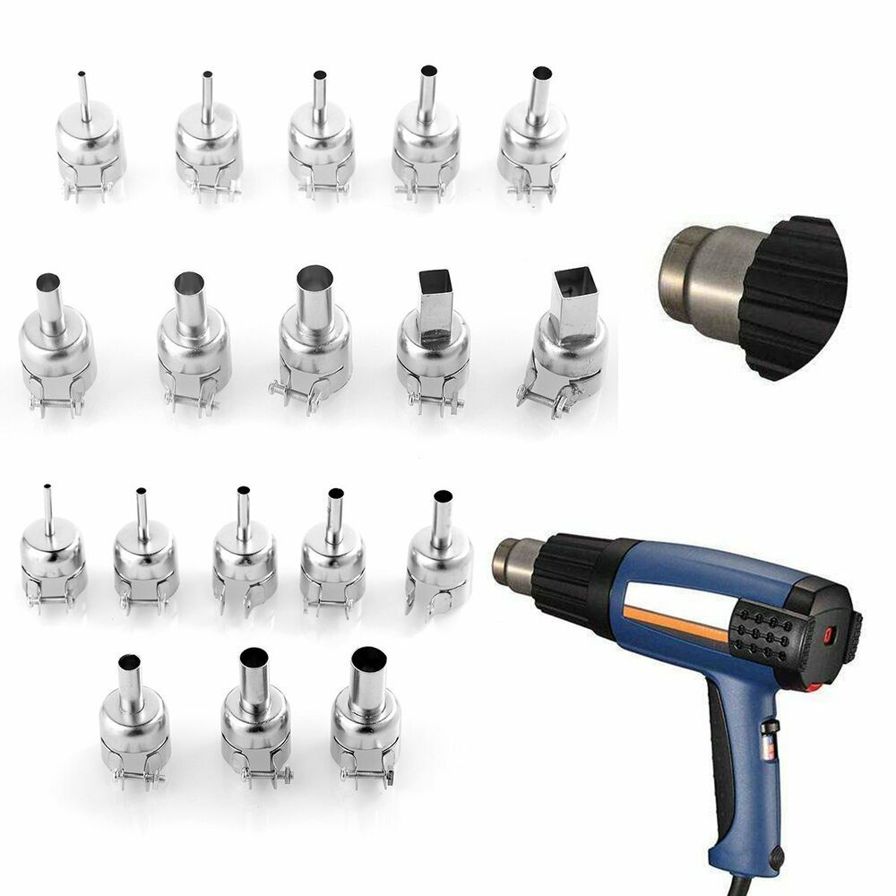 10Pcs Heat Gun Nozzles Solder Kit Tool for 850//852 Hot Air Soldering Station UK