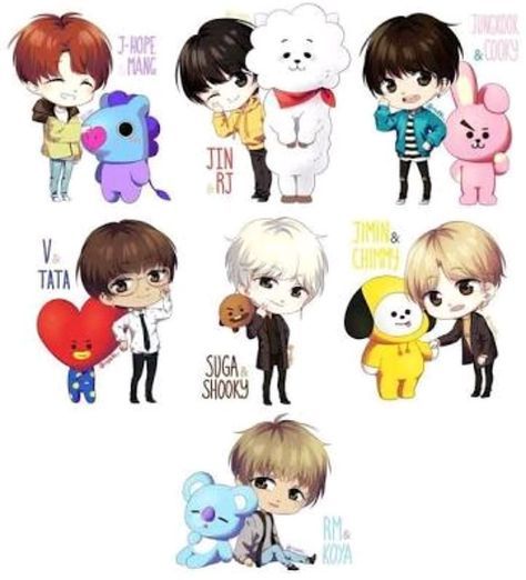 Pin Oleh Annie Rose Vivo Di ë°©íƒ„ Chibi Gambar Lucu Kartu Lucu