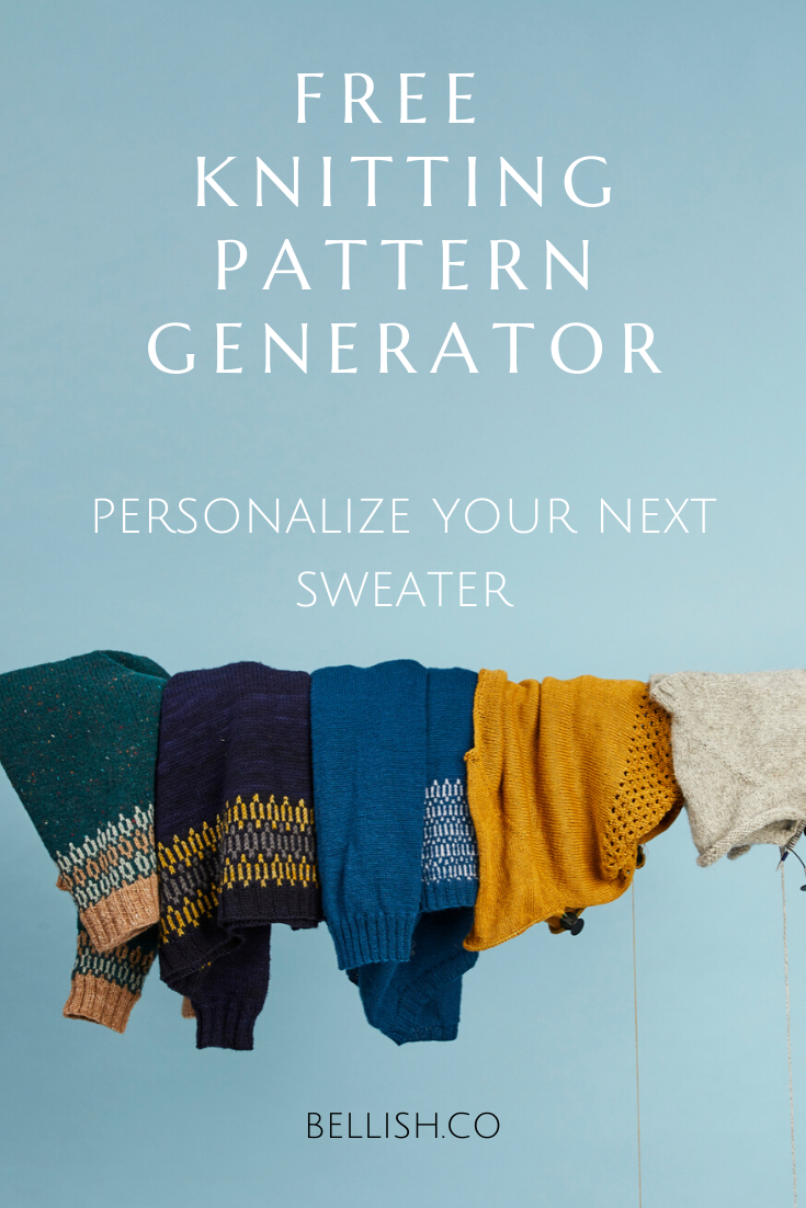 Personalize Your Next Sweater With The Free Knitting Pattern