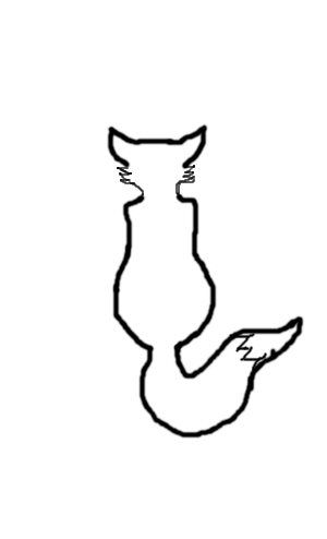 random little fox outline by chigiri promise zendoodle tangle fun fox outline