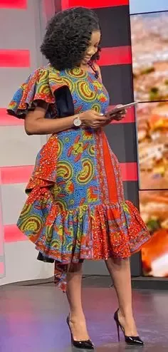 Mid size Ankara dress by ankarapalace - Mid-length Dresses - Afrikrea African Dresses For Kids, African Print Dresses, Latest African Fashion Dresses, African Prints, Ankara Fashion, African Fashion Modern Ankara, African Dresses Modern 2020, Best African Dress Designs, African Style