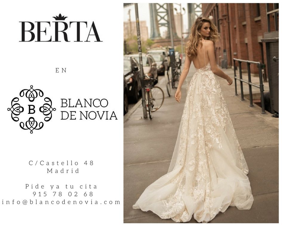 eres una novia de berta bridal? pide ya tu cita en blanco de novia