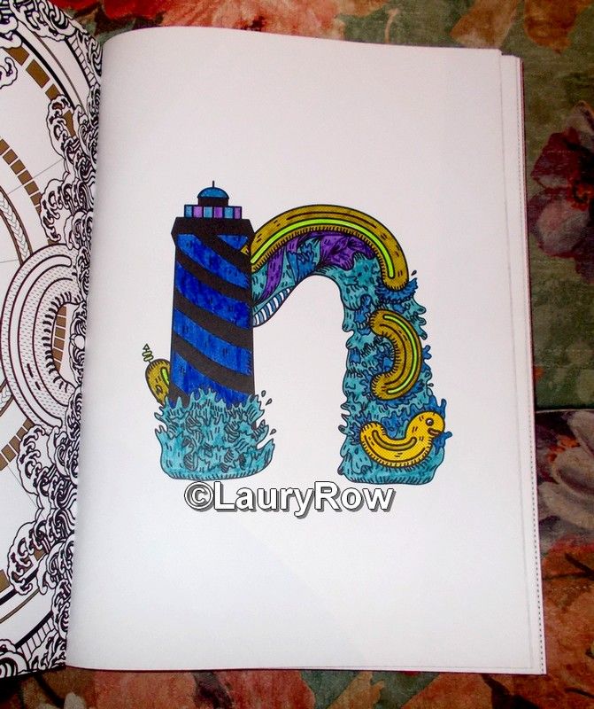 Feutre Coloriage Adulte Faber castell Fait avec les feutres faber castell le 19/08/17* (livre AZ Abécédaire