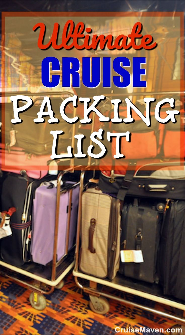 ultimate cruise packing list