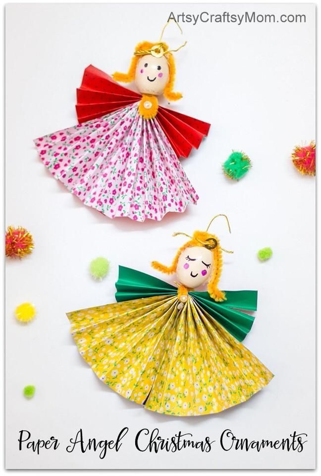 Easy Christmas Craft Ideas For Kids To Make Part - 36: Give Your Christmas Tree A Heartfelt Touch Of Homemade With These Fun And Easy Paper Angel
