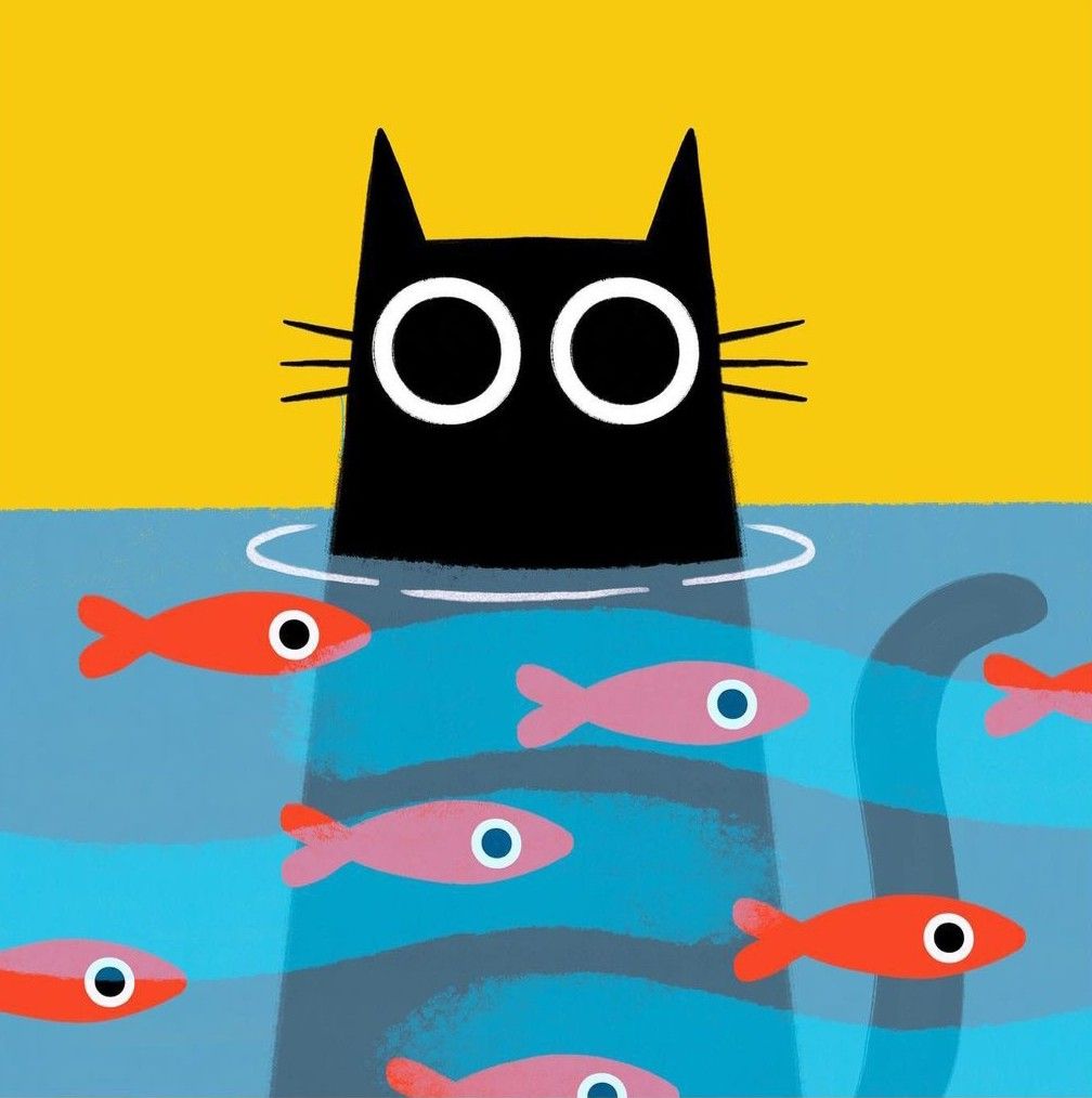 Black Cat Art Illustration black-cat-art-illustration