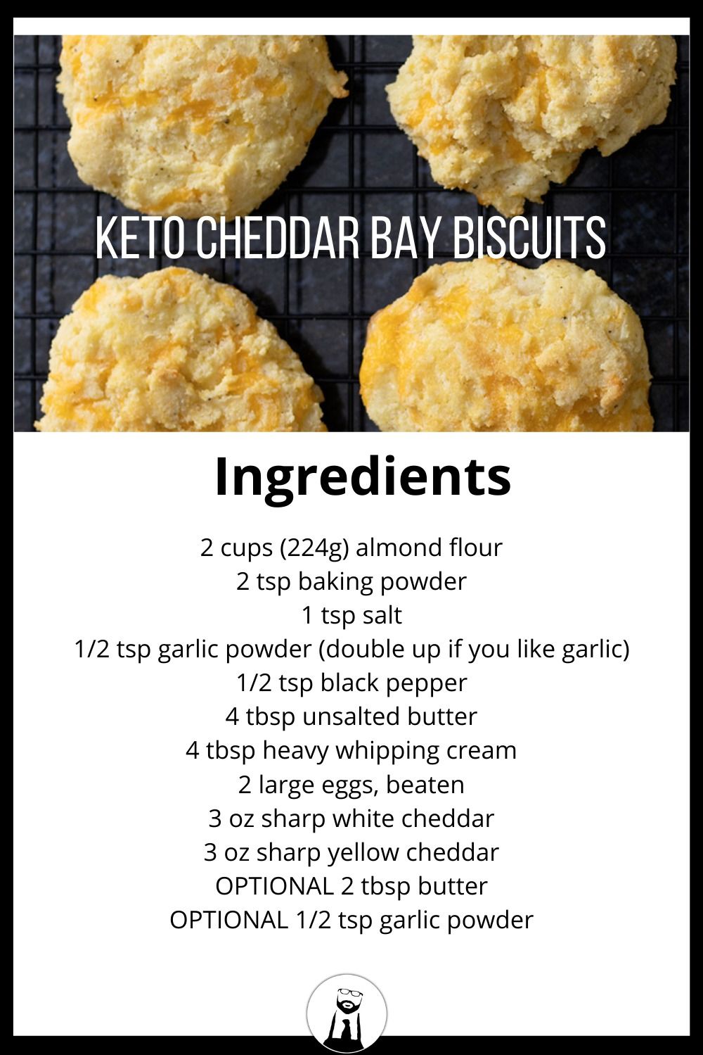 Keto Cheddar Bay Biscuits