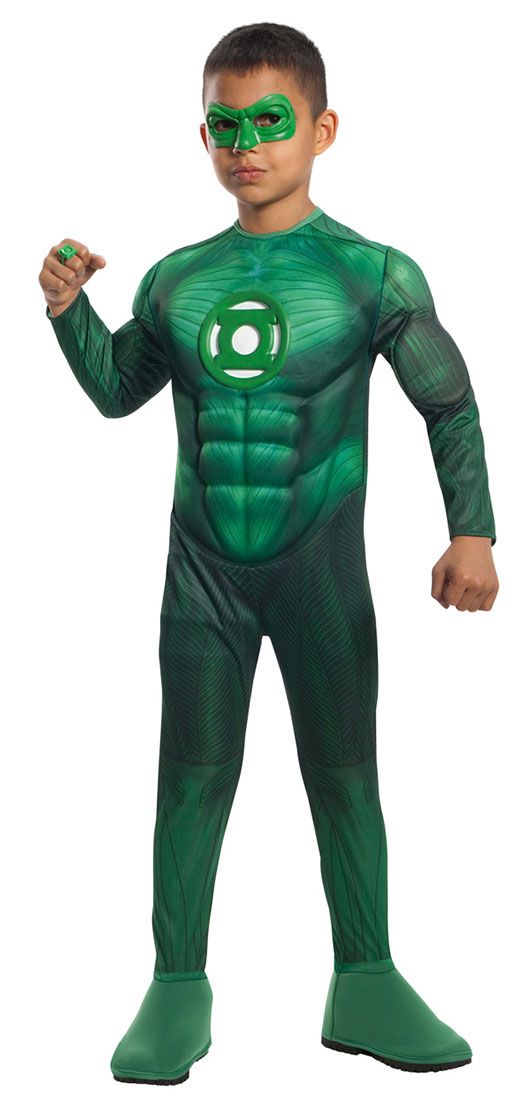 Green Lantern Gloves Adult Mens Hal Jordan Costume Fancy Dress